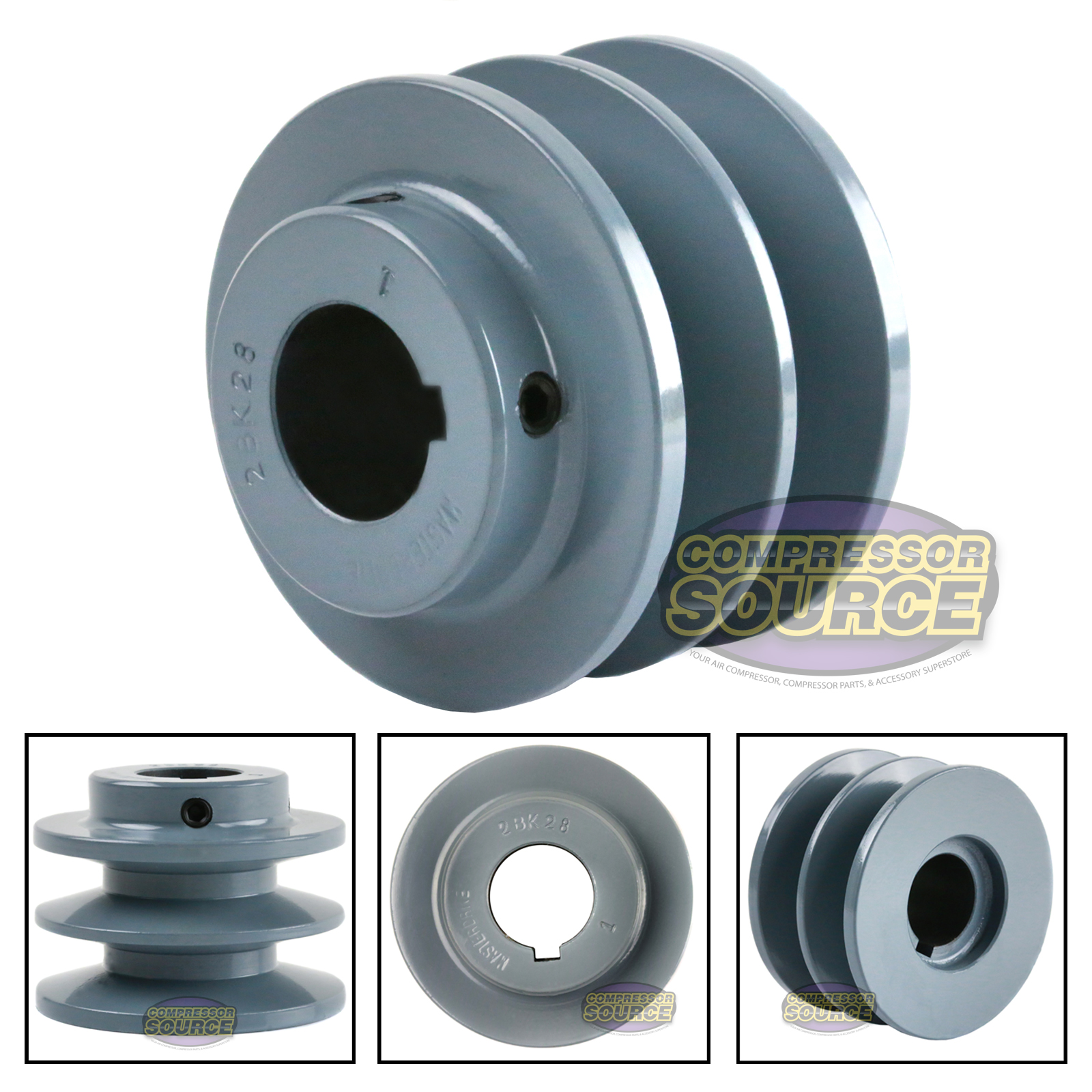 Mechanical Power Transmission 5L BELTS CAST IRON ELECTRIC MOTOR PULLEY SHEAVE 5.75" BX TWO